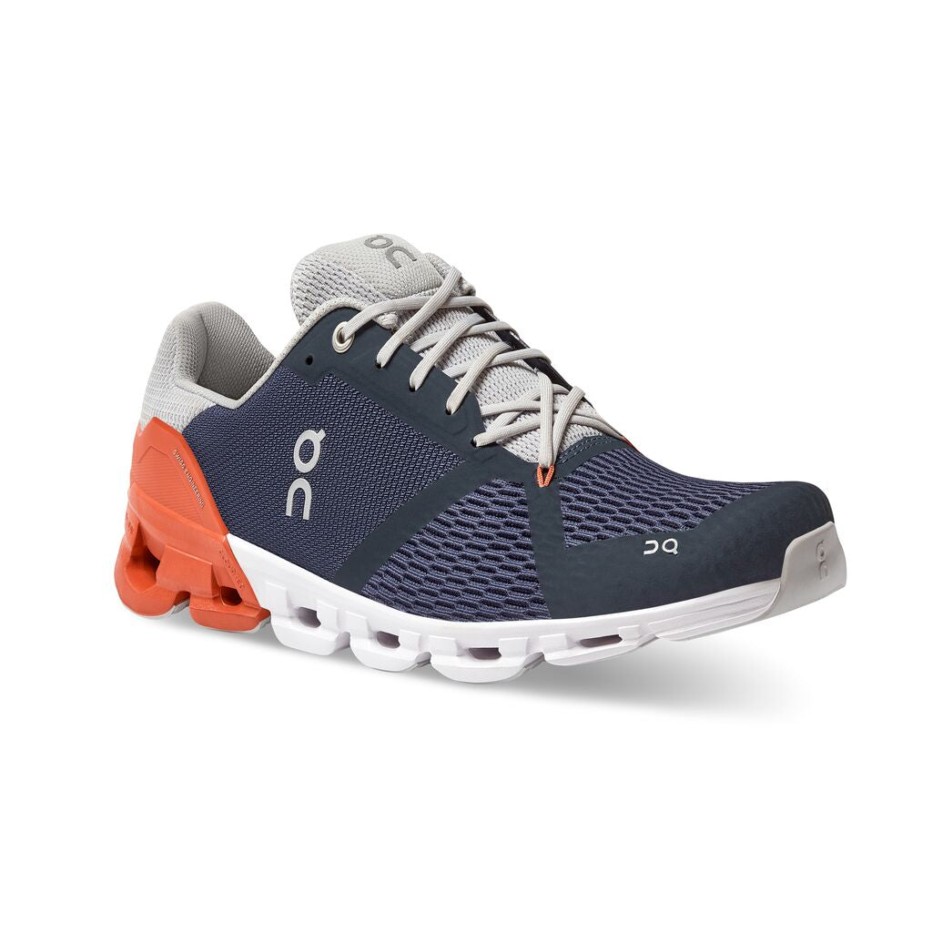 The Men's Cloudflyer is ON's most supportive running shoe. The midfoot stability tube provides a little extra right when your foot needs it. Combine that with lots of cushioning and a lightweight feel you get a great running shoe. Our customers loved loved the previous version and this new one, is just that much better.
