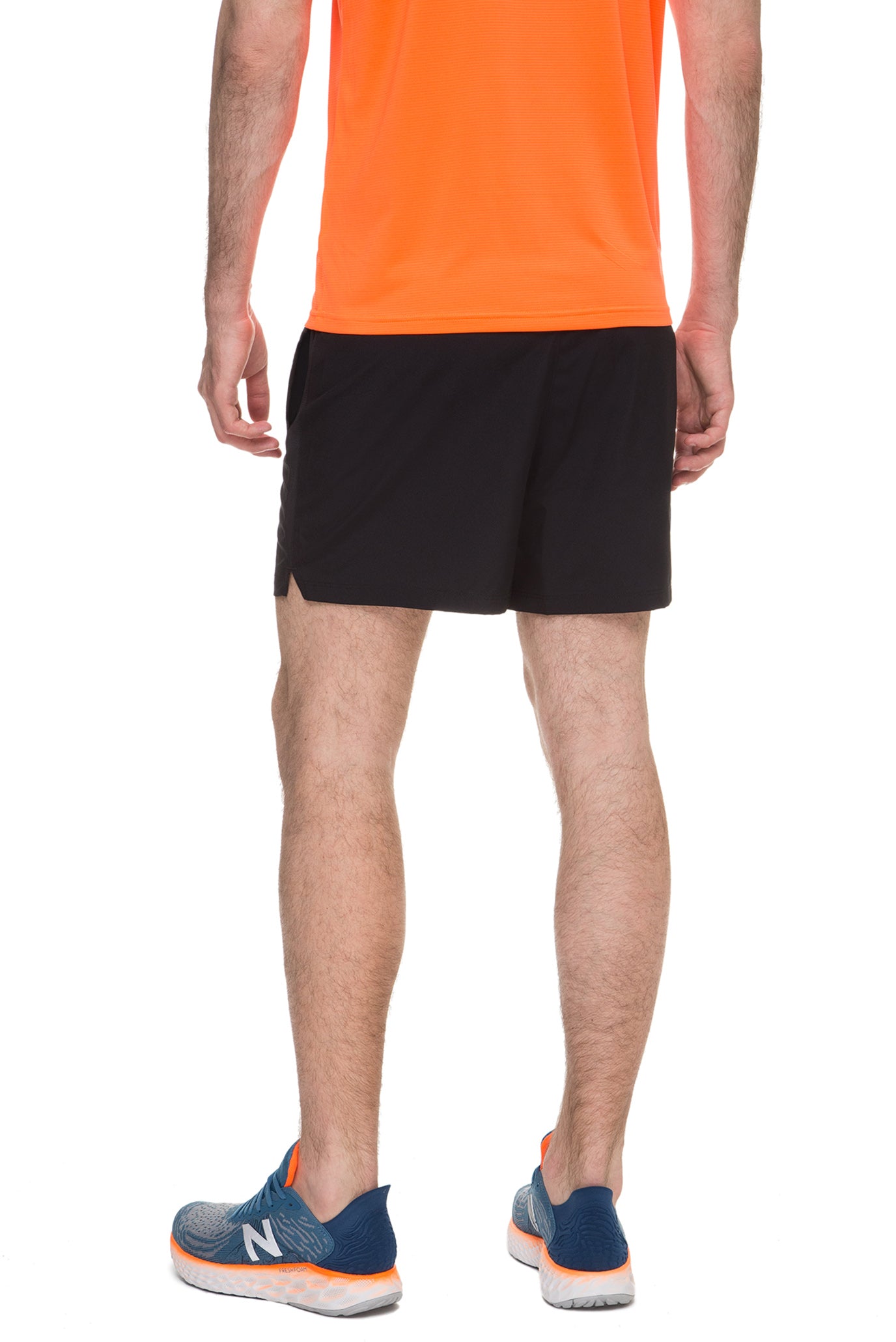 Back view of the Men's Accelerate 5 Inch Short in Black