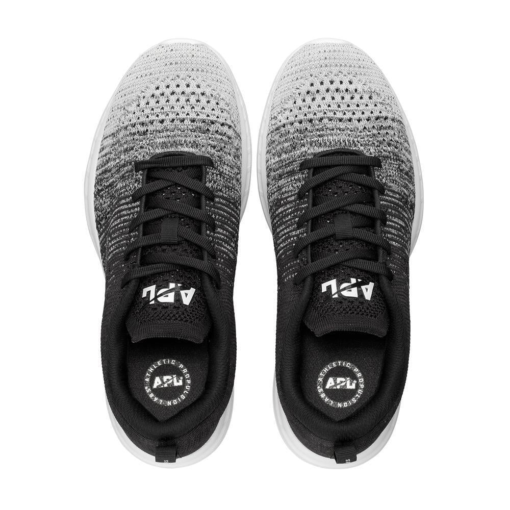 Top view of the Men's TechLoom Pro by APL in Black/White