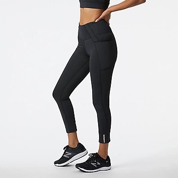 Style meets performance in our Shape Shield 7/8 High Rise Pocket Tight. Featuring innovative Shape Shield and moisture-wicking NB DRYx technology, these high-rise women’s workout leggings deliver premium stretch and coverage while remaining super soft and lightweight. Contour waistband and drop-in pocket up the fashion factor for a polished look in the gym, or wherever the day takes you.