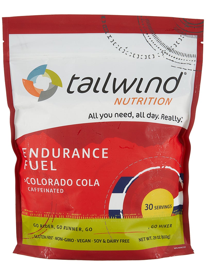 Front view of the packaging for Tailwind Nutrition Endurance Fuel (30 Servings) -flavor Colorado Cola