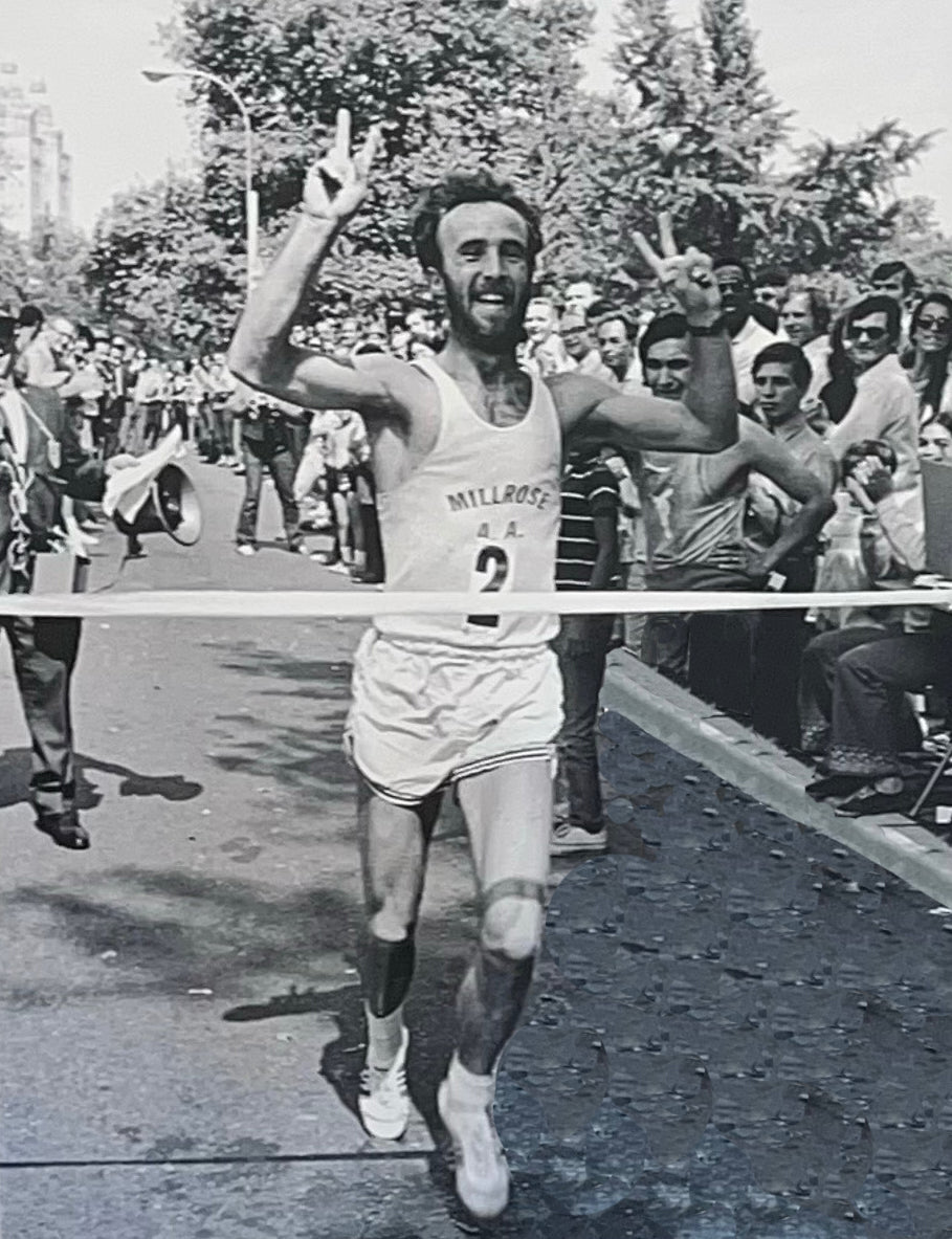 Super Runners Shop founder Gary Muhrcke, winning the first NYC Marathon