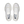 A pair of white On Cloudrunner running shoes shown from a top-down view against a clean white background.