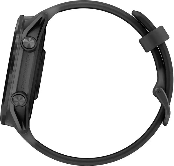 Black smartwatch on a white background