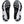 The outsole of this Men's Kayano 31 is the same black and whit color as the upper material.