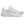 This ASICS running shoe has a tonal white and grey upper and midsole.