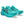 The only part of these men's running shoes that are not teal is the ASICS logo.