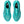 The laces and tongue of this Men's running shoea re the same teal color as the upper.