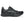 Black running shoe with gray accents on a white background