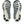 Close-up of a pair of shoes with textured soles on a white background.