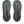 Black rubber is used on the outsole of this shoe. 