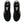 Black laces are used to match the upper. 