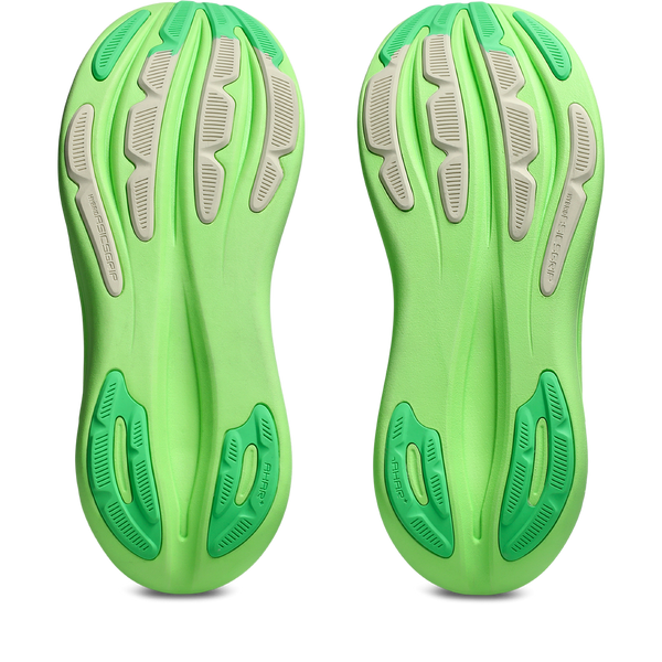 Deeper green and white rubber is used on the outsole. 