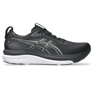 This Kayano 33 has a black upper and a white midsole. 