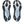 Pair of gray and black athletic shoes on a white background