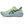 Light green running shoe with black accents on a white background