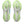 Lime green rubber is used on the outsole. 