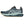The midsole has 2 distinct layers of light teal and deep teal foam.