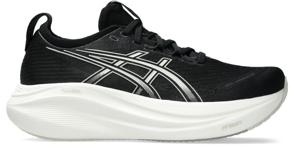 lateral view of womens asics nimbus 27