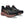 A pair of wmoen's ASICS kayano 32 with a mostly black upper and a dark midsole.