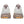 White and brown shoes with orange sole on a white background.
