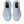 Pair of a tonal Kayano 32 light blue running shoes with white laces on a white background.