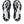 Black rubber is used on the outsole of this shoe to contrast the white midsole. 