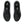 The birds-eye view of this shoe shows black laces and a black insole to match the upper. 
