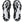 Black rubber is used on the outsole of the shoe which contrasts against the white midsole. 