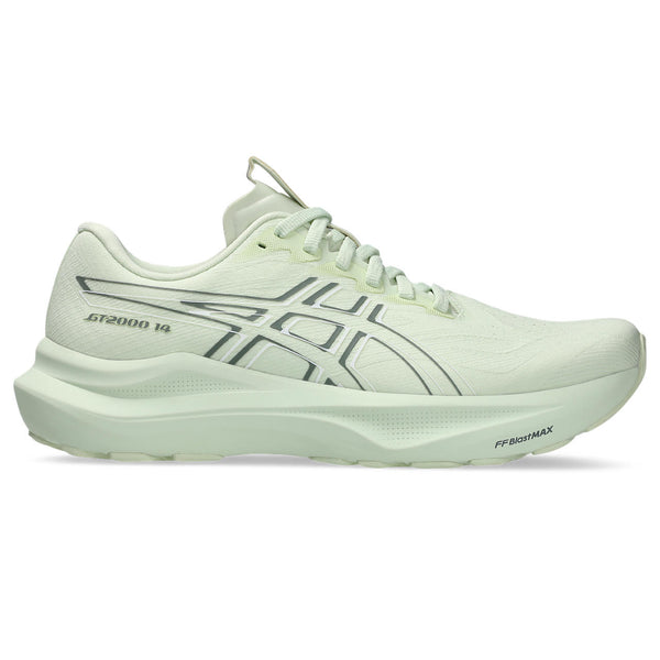 This ASICS GT-2000 14 has a tonal look with a light green upper and midsole. 