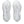 White rubber is used on the outsole. 