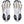 Cream and black rubber is used on the outsole of this shoe. 