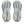 Cream and greyish blue rubber is used on the outsole of this shoe. 