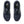 Navy running shoes with green accents on a white background