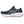 Black and white running shoe on a white background