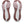 Deep and light pink rubber is used on the outsole. 