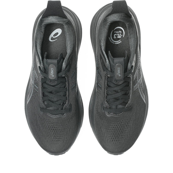 Black laces are used to match the upper. 