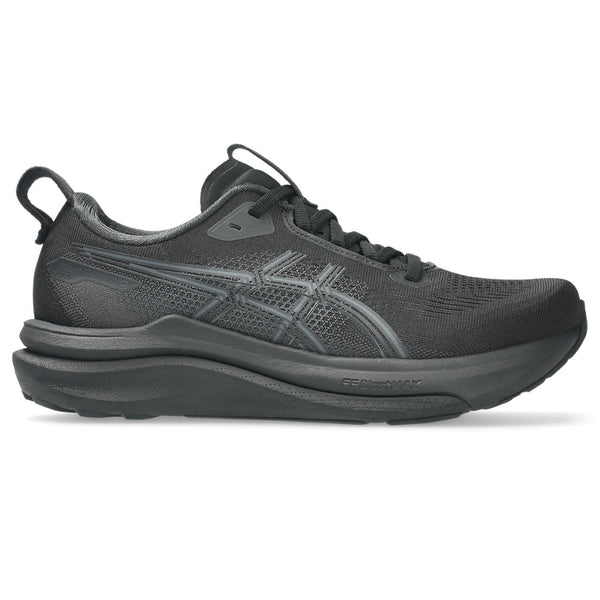 This Kayano 33 has a black upper and a black midsole. 