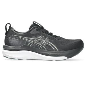 This Kayano 33 has a black upper and a white midsole. 
