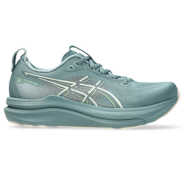 This Kayano 33 as a teal upper and midsole. 