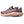 Purple running shoes with a unique sole design on a white background