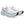 The laces and upper of this women's running shoes is white and a little bit of grey.