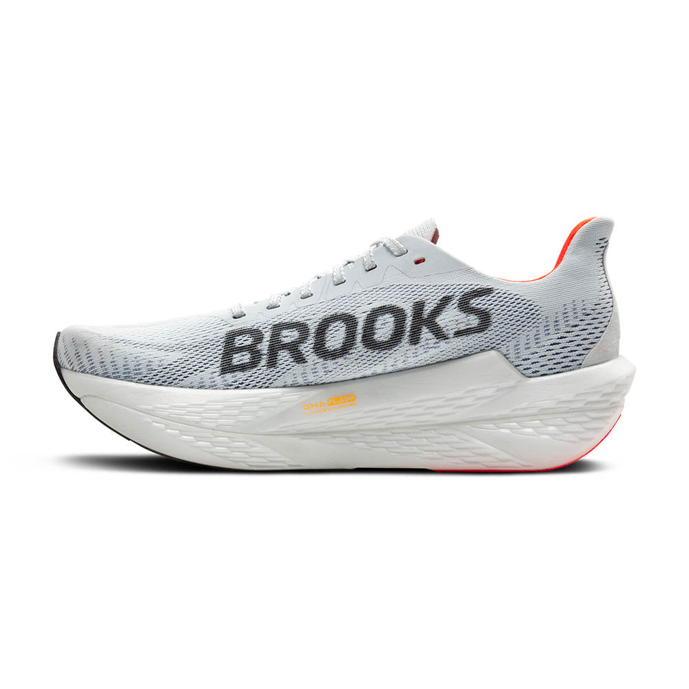 The medial side of the Hyperion max 2 has Brooks written n bold lettering