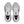 A piar of Brooks Adrenaline GTS 24 white running shoes with orange accents on a white background.
