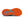 Close-up of a men's brooks running shoe's sole with orange and gray design on a white background.