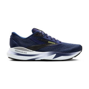 This Adrenaline GTS 24 has a navy blue upper and a white midsole. 