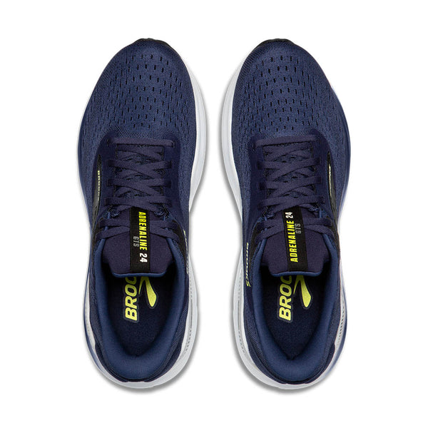 Adrenaline is printed on a tag on the tongue in neon yellow lettering. 