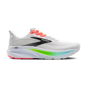 This Ghost 17 has a white upper and a white midsole. 