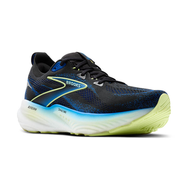 The midsole has cobalt blue fading into the white from the top. 