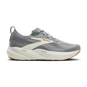 This Glycerin 22 has a medium grey upper and a white midsole. 